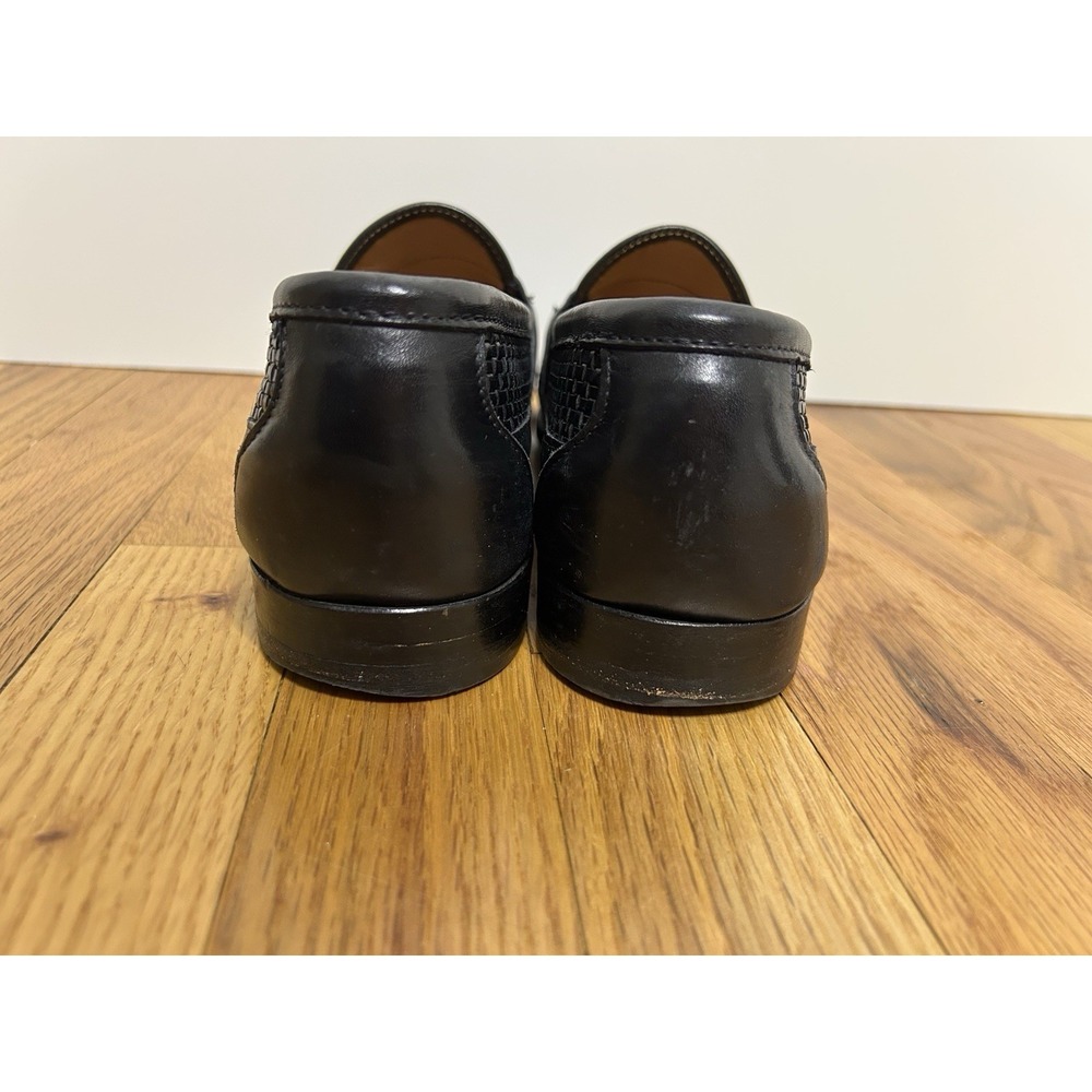 FootJoy Black Tassel Leather Loafers-Size 9 D Made In USA Mens - Picture 7 of 8